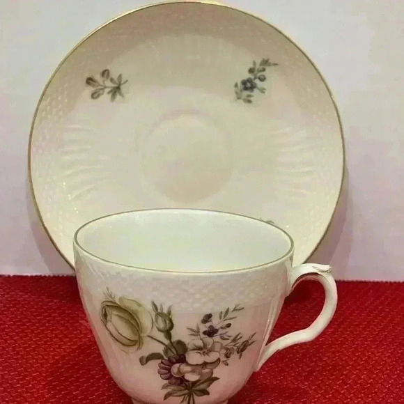 Royal Copenhagen, Denmark Frijsenborg Flat Cup & Saucer Set, beautiful condition - Picture 1 of 6